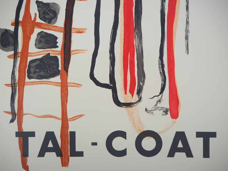 Pierre TAL-COAT : Composition abstraite, Affiche originale (photo de détail 5) - Crédit photo : Galerie Art.Paris