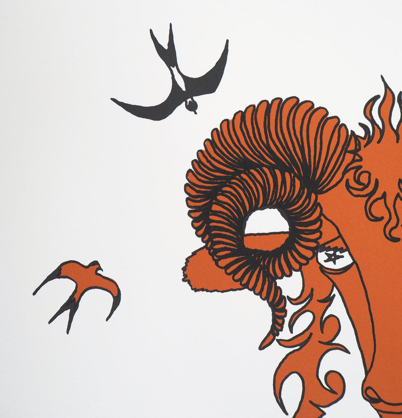 Jean MARAIS : Zodiaque, le Bélier, Lithographie originale (photo de détail 7) - Crédit photo : Galerie Art.Paris