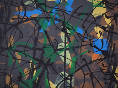 Jean-Paul RIOPELLE : Arbre du Canada en automne, Affiche originale (photo de détail 2) - Crédit photo : Galerie Art.Paris