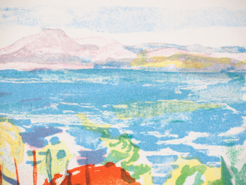 Charles CAMOIN : Bord de mer près de Saint Tropez, Lithographie originale (photo de détail 5) - Crédit photo : Galerie Art.Paris