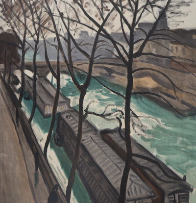 Albert MARQUET : Bateaux-lavoirs et Pont Neuf, Lithographie originale (photo de détail 4) - Crédit photo : Galerie Art.Paris