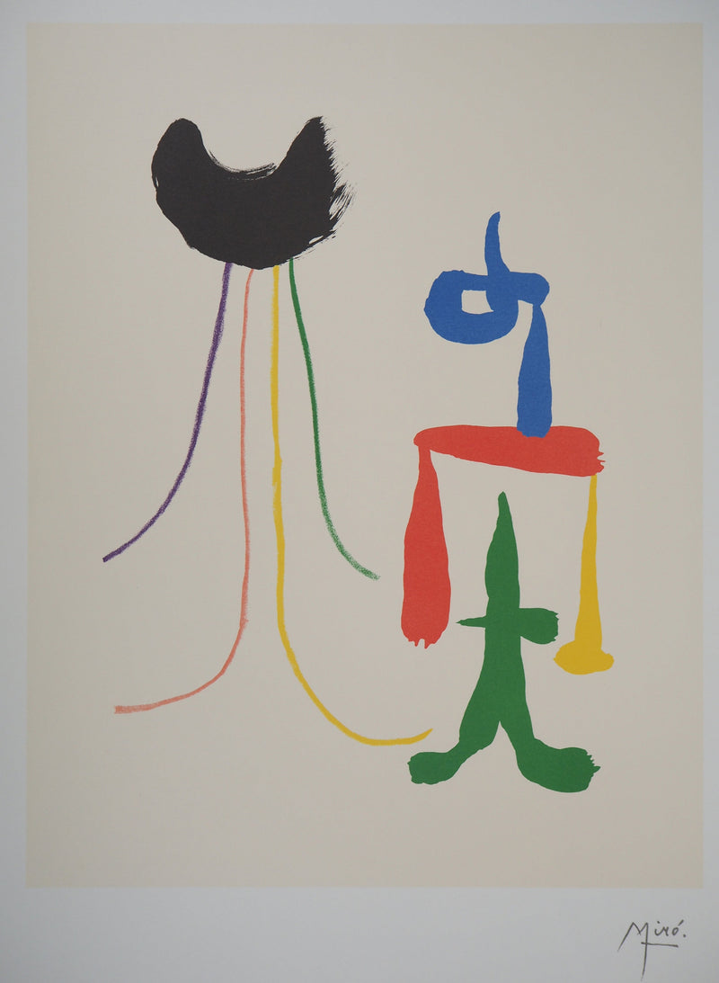 Joan MIRO : Couple surréaliste, Lithographie originale (photo de détail 2) - Crédit photo : Galerie Art.Paris