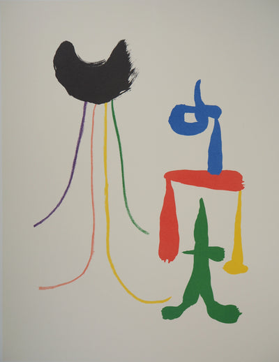 Joan MIRO : Couple surréaliste, Lithographie originale (photo de détail 4) - Crédit photo : Galerie Art.Paris