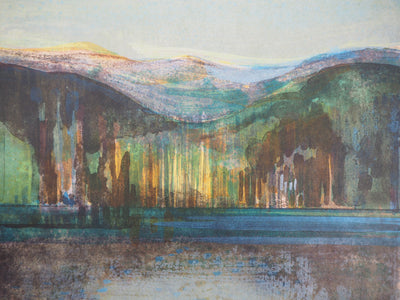 Camille HILAIRE : Alsace, Le lac d’Altenweiher, Lithographie originale (photo de détail 4) - Crédit photo : Galerie Art.Paris