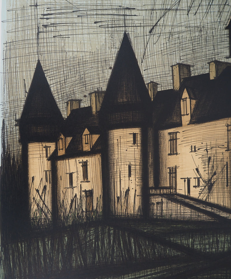 Bernard BUFFET : Château de Culan, Lithographie originale (photo de détail 4) - Crédit photo : Galerie Art.Paris