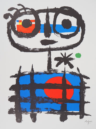 Joan MIRO : Garçon imaginaire, Lithographie originale (photo de détail 2) - Crédit photo : Galerie Art.Paris