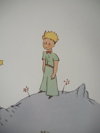 Antoine DE SAINT-EXUPERY : Le Petit Prince sur l'astéroïde, Lithographie originale (photo de détail 5) - Crédit photo : Galerie Art.Paris