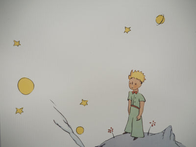 Antoine DE SAINT-EXUPERY : Le Petit Prince sur l'astéroïde, Lithographie originale (photo de détail 6) - Crédit photo : Galerie Art.Paris