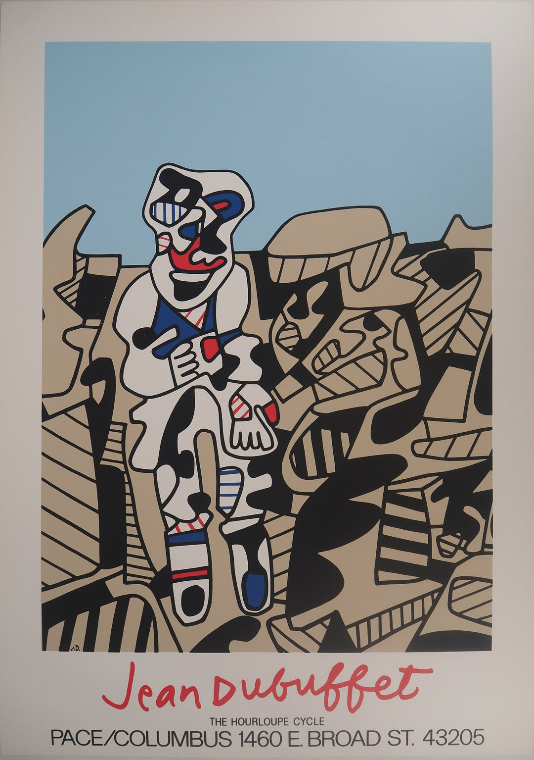 Jean DUBUFFET: Art brut: Wild man, Original poster – art.paris