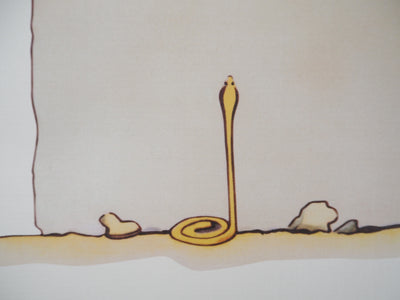 Antoine DE SAINT-EXUPERY : Le Petit Prince et le serpent, Lithographie originale (photo de détail 6) - Crédit photo : Galerie Art.Paris