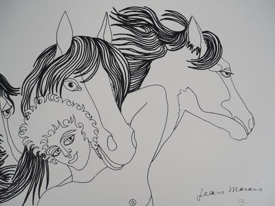 Jean MARAIS : L'ami des Chevaux, Lithographie signée