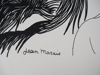 Jean MARAIS : L'ami des Chevaux, Lithographie signée