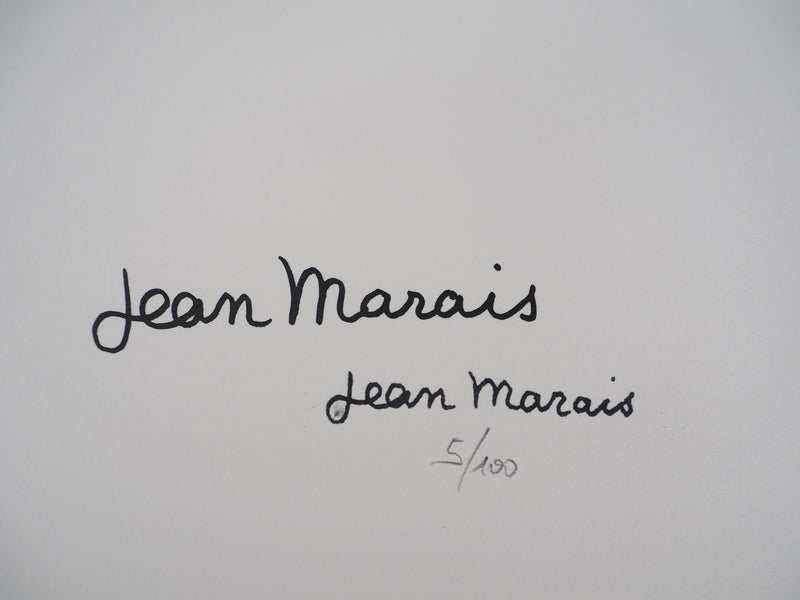 Jean MARAIS : Jean Gabin et Moi, Lithographie originale (photo de détail 3) - Crédit photo : Galerie Art.Paris