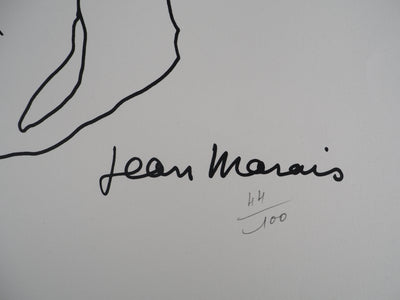 Jean MARAIS : Le Clown musicien, Lithographie originale (photo de détail 3) - Crédit photo : Galerie Art.Paris