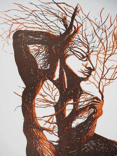 Jean MARAIS : L'homme arbre, Lithographie originale (photo de détail 3) - Crédit photo : Galerie Art.Paris