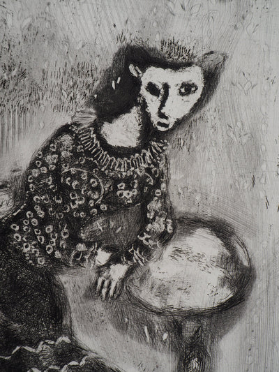 Marc CHAGALL : La femme chat, Gravure originale signée