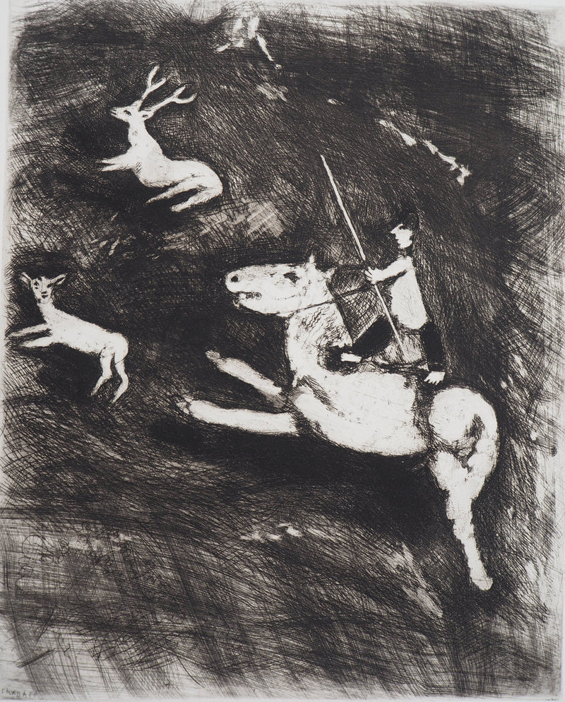 Marc CHAGALL : La chevauchée (Le cheval s&