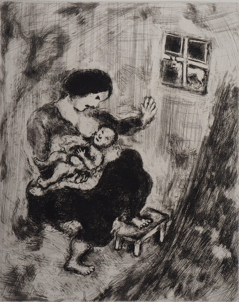 Marc CHAGALL : Maternité (Le loup, la mère et l&