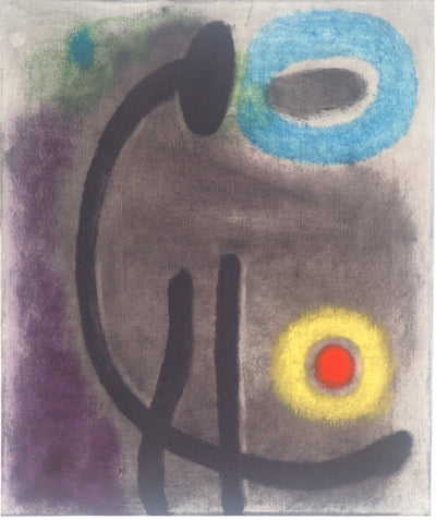 Joan MIRO : Femme au soleil, Lithographie originale (photo de détail 2) - Crédit photo : Galerie Art.Paris