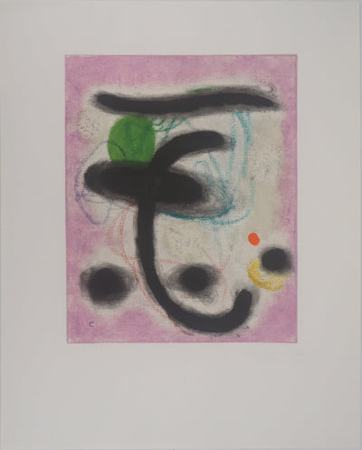 Joan MIRO : Portrait de Femme, Lithographie originale (vue générale) - Crédit photo : Galerie Art.Paris