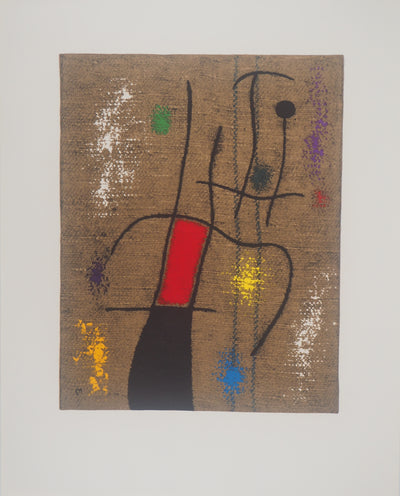 Joan MIRO : La musicienne, Lithographie originale (vue générale) - Crédit photo : Galerie Art.Paris