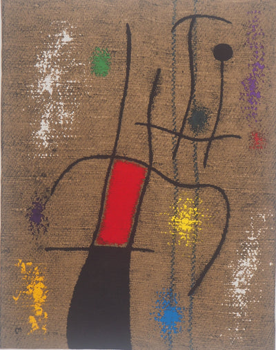 Joan MIRO : La musicienne, Lithographie originale (photo de détail 2) - Crédit photo : Galerie Art.Paris