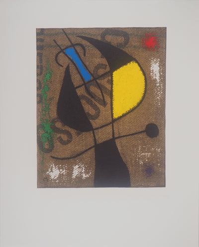 Joan MIRO : Femme à la victoire, Lithographie originale (vue générale) - Crédit photo : Galerie Art.Paris