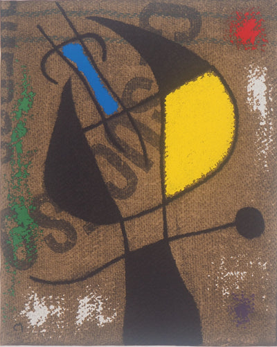 Joan MIRO : Femme à la victoire, Lithographie originale (photo de détail 2) - Crédit photo : Galerie Art.Paris