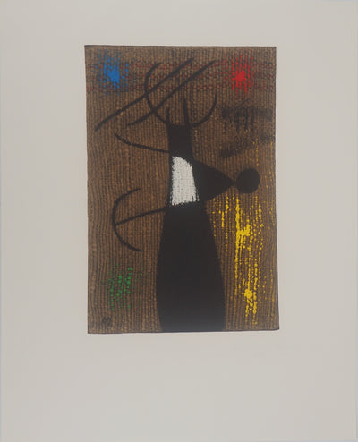 Joan MIRO : Maternité, Femme et enfant, Lithographie originale (vue générale) - Crédit photo : Galerie Art.Paris