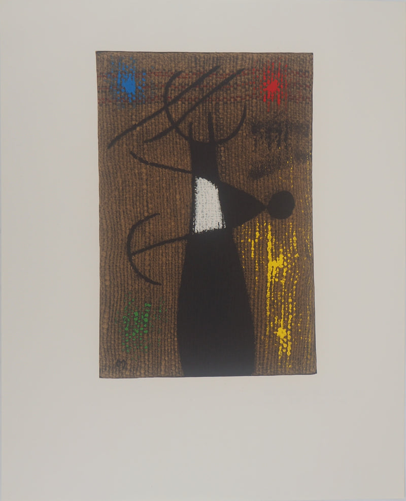 Joan MIRO : Maternité, Femme et enfant, Lithographie originale (vue générale) - Crédit photo : Galerie Art.Paris