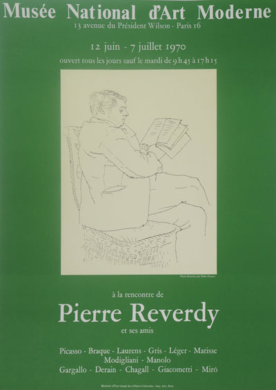 Pablo PICASSO : Livre : Portrait d'un lecteur, Affiche original (vue générale) - Crédit photo : Galerie Art.Paris