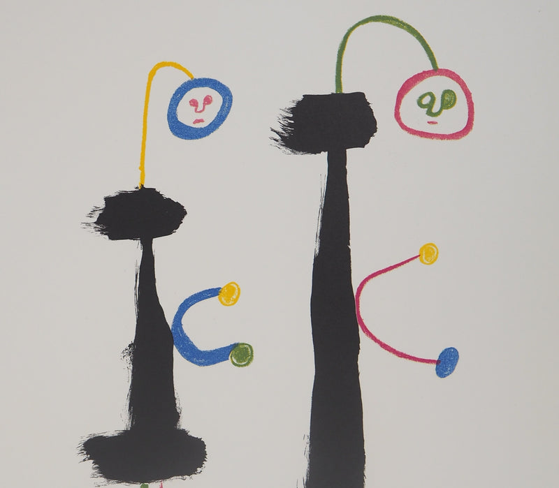 Joan MIRO : Amoureux surréalistes, Lithographie originale (photo de détail 5) - Crédit photo : Galerie Art.Paris