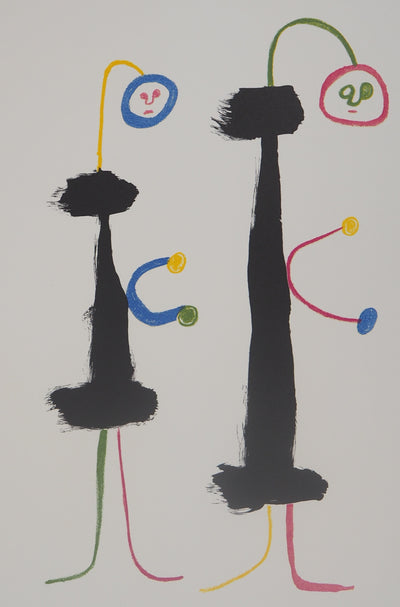 Joan MIRO : Amoureux surréalistes, Lithographie originale (photo de détail 6) - Crédit photo : Galerie Art.Paris