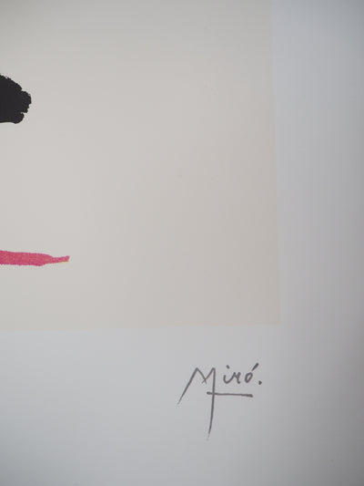 Joan MIRO : Amoureux surréalistes, Lithographie originale (photo de détail 7) - Crédit photo : Galerie Art.Paris