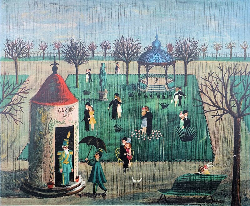 Raymond PEYNET : Le jardin aux amoureux, Gravure originale (photo de détail 2) - Crédit photo : Galerie Art.Paris