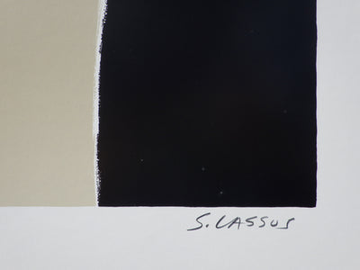 Serge LASSUS : Le bouquet blanc, Lithographie originale (photo de détail 3) - Crédit photo : Galerie Art.Paris