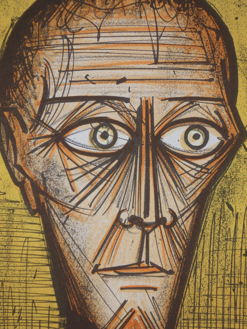 Bernard BUFFET : Fantomas (série Fantomas), Lithographie originale (photo de détail 2) - Crédit photo : Galerie Art.Paris