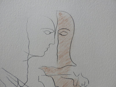 André MASSON : Le couple d'amoureu, Gravure originale (photo de détail 3) - Crédit photo : Galerie Art.Paris