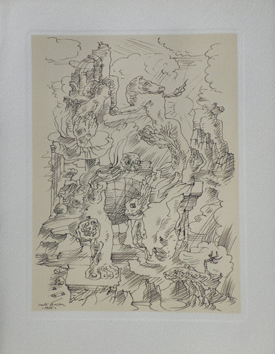 André MASSON : Métamorphose, Gravure originale (vue générale) - Crédit photo : Galerie Art.Paris