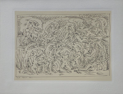 André MASSON : Le massacr, Gravure originale (vue générale) - Crédit photo : Galerie Art.Paris