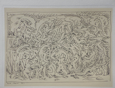 André MASSON : Le massacr, Gravure originale (photo de détail 2) - Crédit photo : Galerie Art.Paris