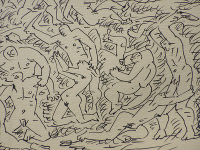 André MASSON : Le massacr, Gravure originale (photo de détail 6) - Crédit photo : Galerie Art.Paris