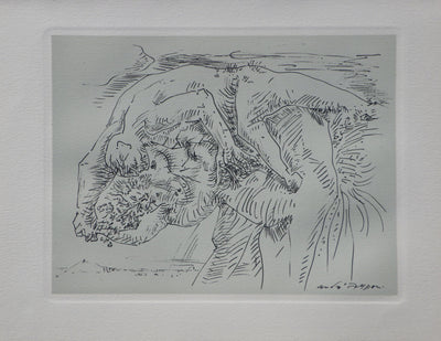 André MASSON : L'Idyll, Gravure originale (vue générale) - Crédit photo : Galerie Art.Paris