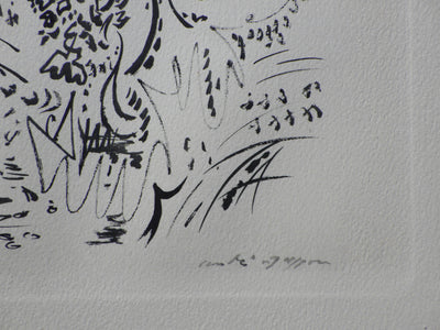 André MASSON : Le jardin fleur, Gravure originale (photo de détail 3) - Crédit photo : Galerie Art.Paris