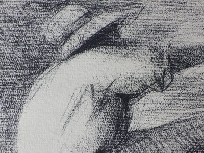 Georges SEURAT : Le moissonneu, Gravure originale (photo de détail 6) - Crédit photo : Galerie Art.Paris