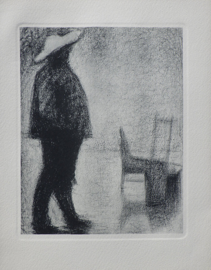 Georges SEURAT : Fort de la Hall, Gravure originale (vue générale) - Crédit photo : Galerie Art.Paris