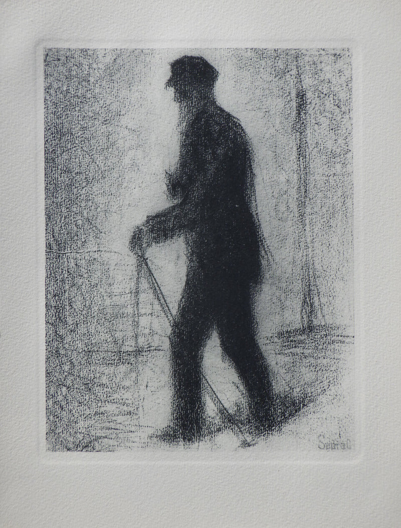 Georges SEURAT : Le marcheur, Gravure