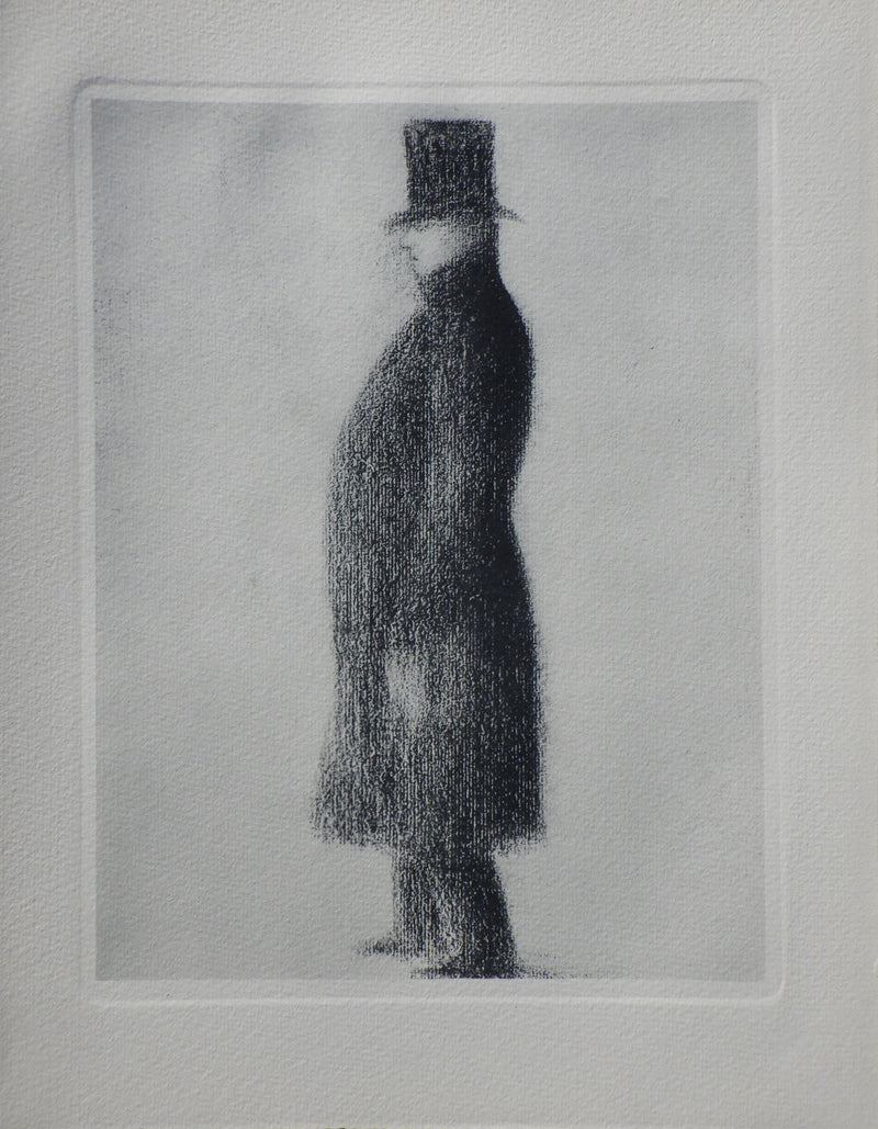 Georges SEURAT : Le haut de form, Gravure originale (vue générale) - Crédit photo : Galerie Art.Paris