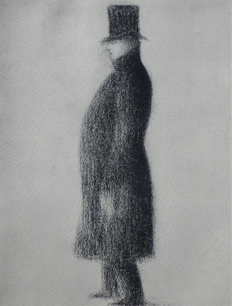 Georges SEURAT : Le haut de form, Gravure originale (photo de détail 2) - Crédit photo : Galerie Art.Paris