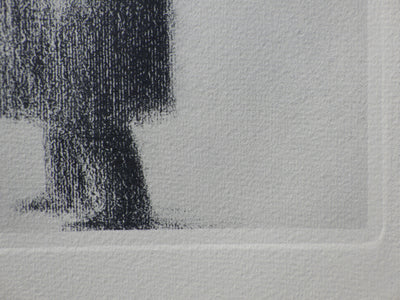 Georges SEURAT : Le haut de form, Gravure originale (photo de détail 3) - Crédit photo : Galerie Art.Paris